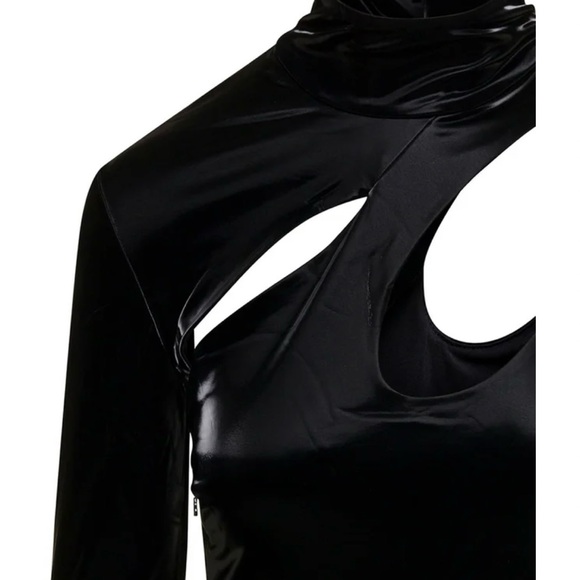 ROTATE Fallem Dress cut out one shoulder dress in black sz 36 / US 4 - Picture 4 of 4